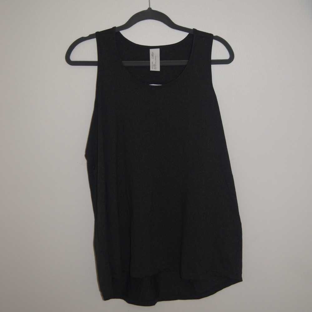 Women's Black athletic tank top